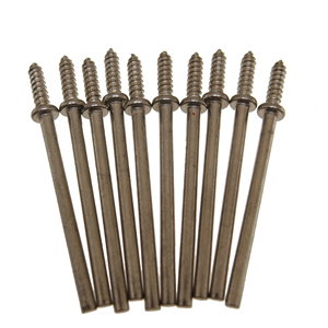 (image for) Threaded mandrels with 10mm length screw 10 pcs set