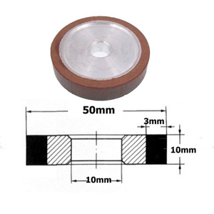 (image for) Diamond resin bonded small plain grinding wheel - 50x10mm 150#