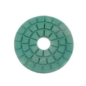 (image for) Diamond flexible polishing pad final buff - 3 " Green