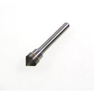 (image for) Carbide burr 90 degree taper - 10x5mm