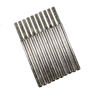 (image for) Diamond coated point cylinder 10 pcs 3mm shank - 2mm