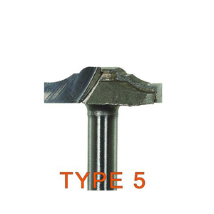 (image for) Woodworking lace TCT cutter Type 5 - 1/4"x25mm