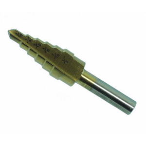 (image for) HSS TiN coated step drill 3/16"~1/2"