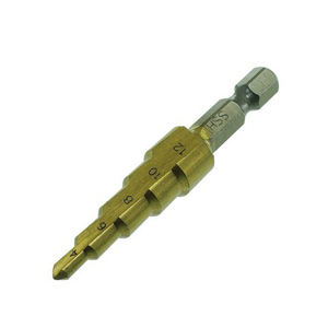 (image for) HSS TiN coated step drill 4~12mm
