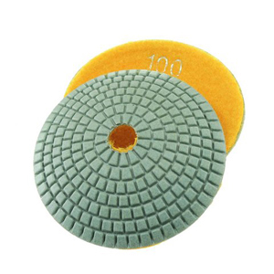 (image for) Diamond resin bonded concave polishing pad 4" 100# wet