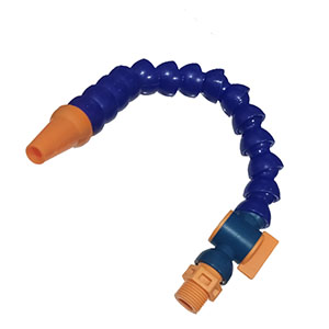 (image for) Coolant hose 10mm round spout with control valve 3/4“X16 UNF